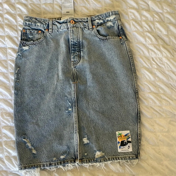 Filles A PAPA isko streetwear denim skirt - Picture 1 of 9